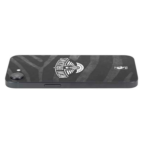 NBA New Orleans Pelicans Black Animal Print iPhone 16e Skin